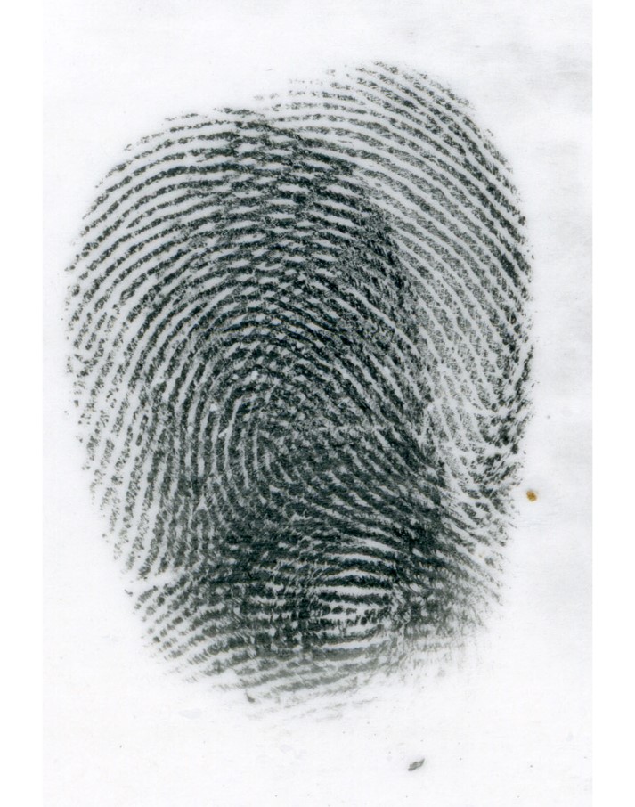 fingerprint distortion, latent print analysis, double touch